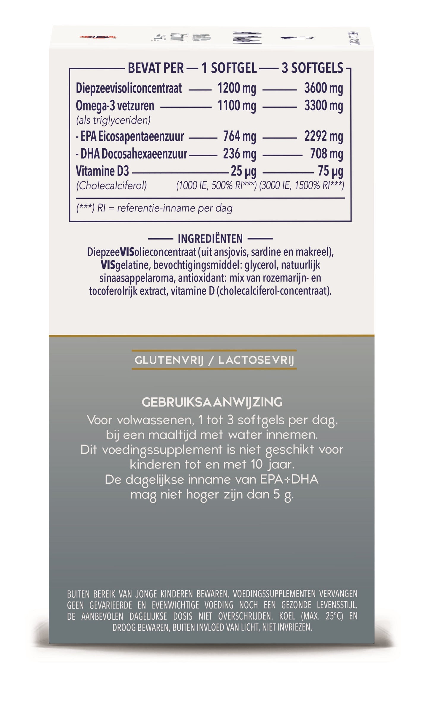 Minami MorEPA platinum + vitamine D3 60 Softgels