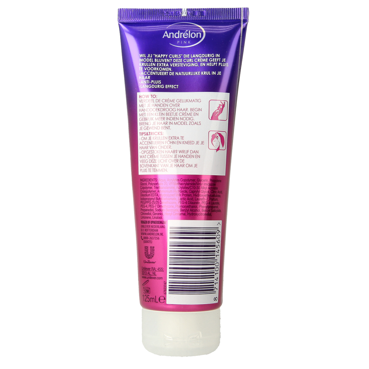 Andrelon Pink creme happy curls 125.00 Milliliter