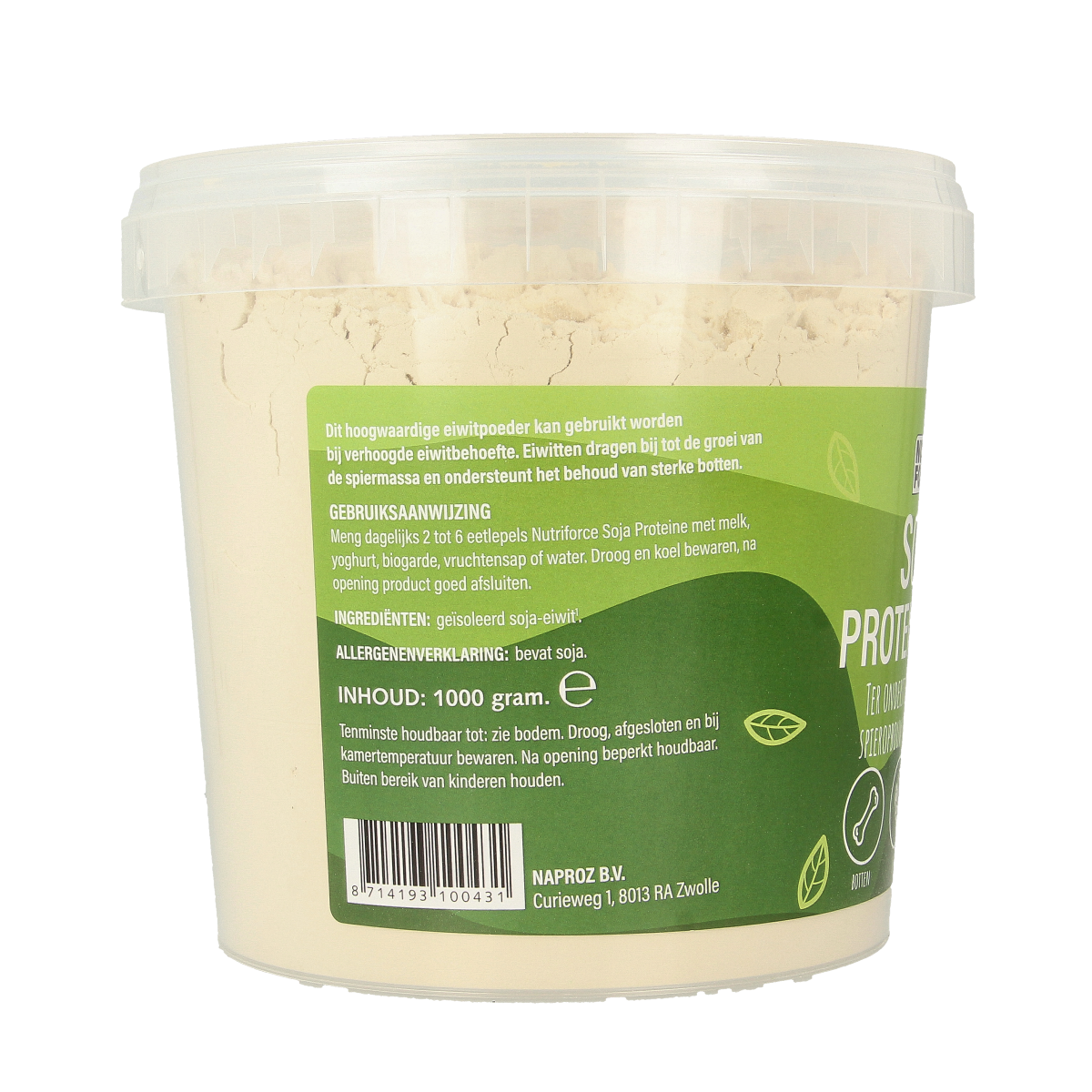 Nutriforce Soja proteine 95% 1.00 Kilogram
