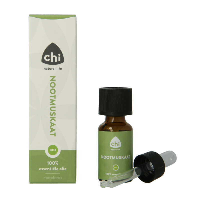 Chi Nootmuskaat olie eko bio 10 Milliliter