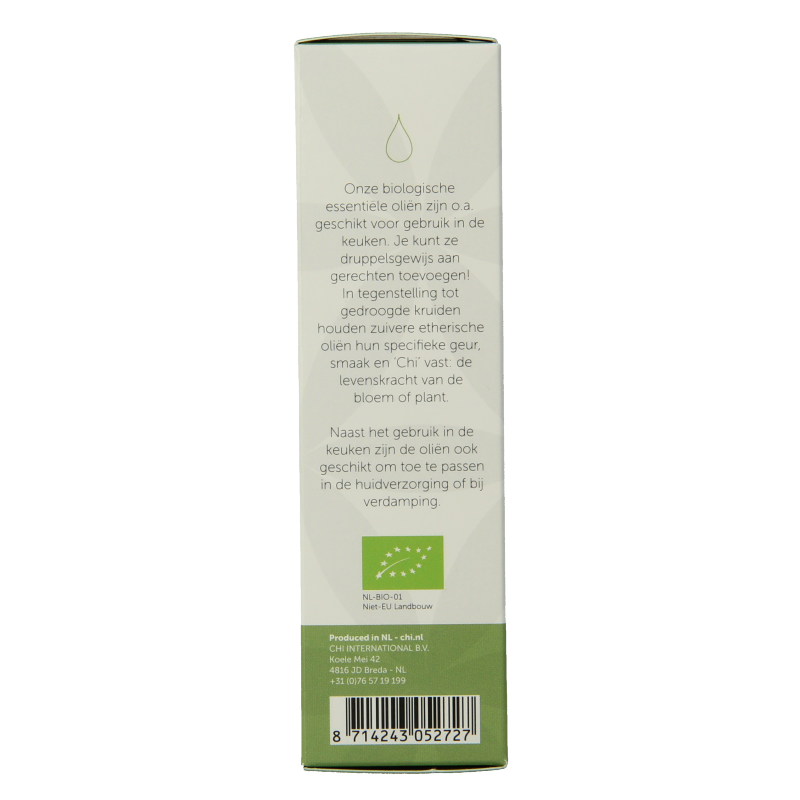 Chi Nootmuskaat olie eko bio 10 Milliliter