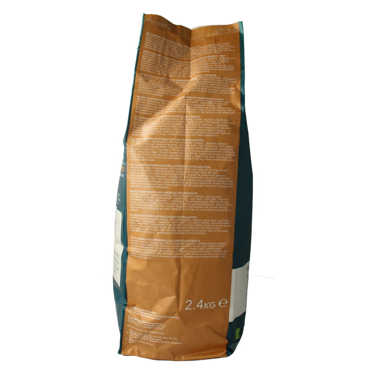 Yarrah Kattenvoer wheat-free met kip bio 2400.00 Gram
