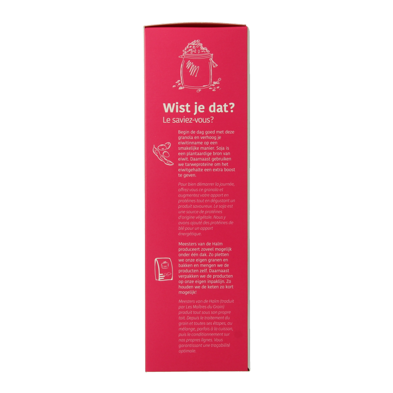 De Halm Granola eiwitrijk bio 350 Gram