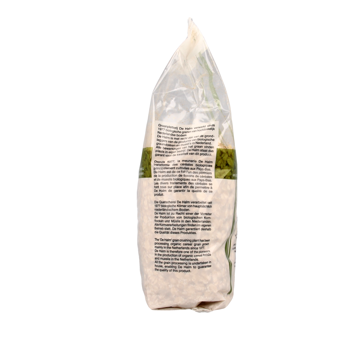 De Halm Havervlokken grof bio 500.00 Gram