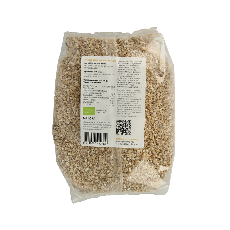 De Halm Havergrutten bio 500.00 Gram