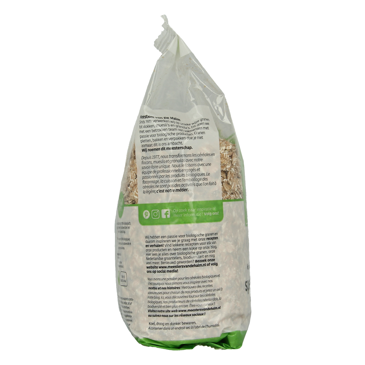 De Halm Speltvlokken bio 500.00 Gram