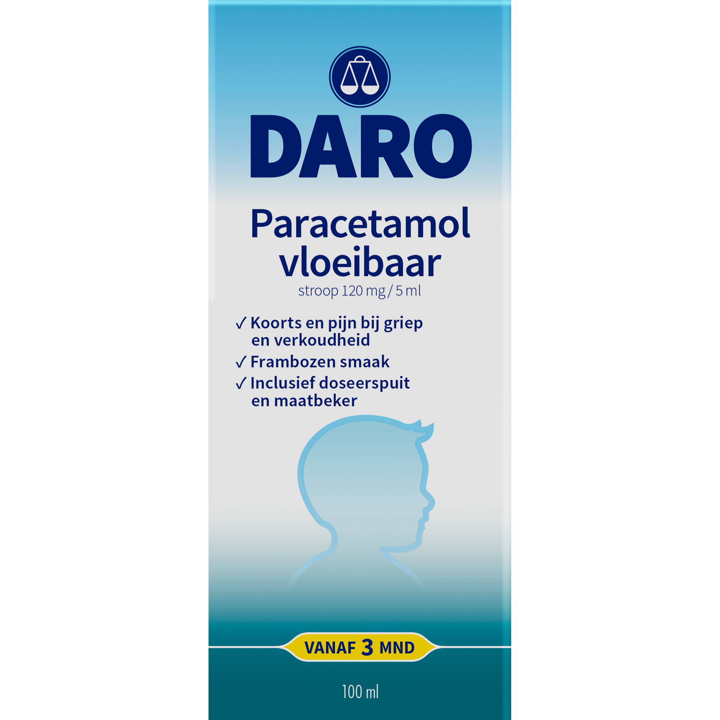 Daro Paracetamol vloeibaar 100.00 Milliliter