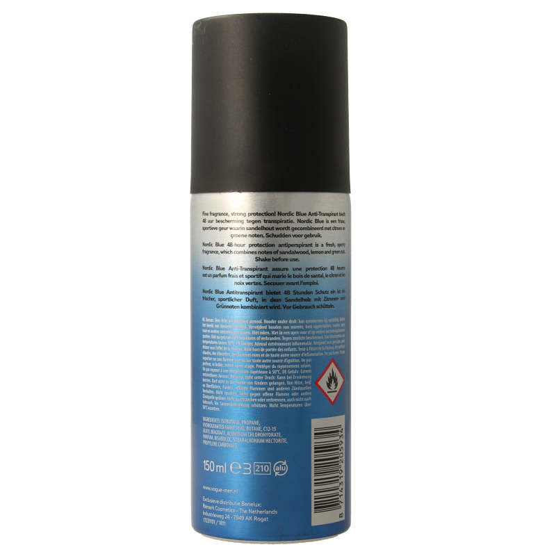 Vogue Men Nordic Blue anti-transpirant 150 Milliliter