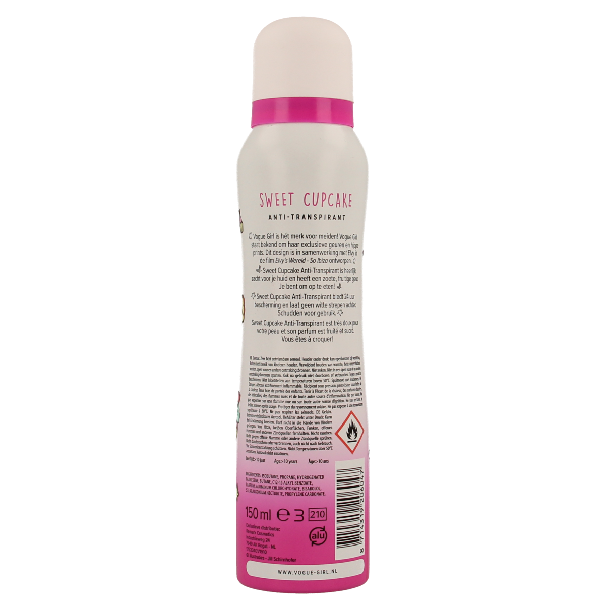 Vogue Girl deodorant sweet cupcake 150.00 Milliliter