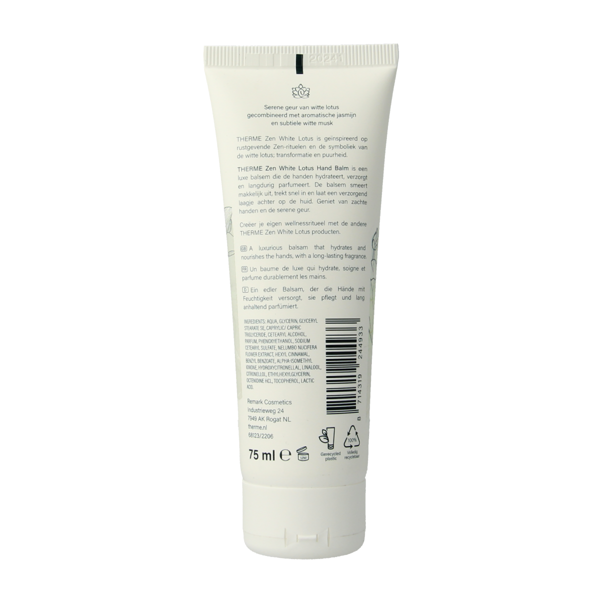 Therme Zen white lotus handbalm 75.00 Milliliter