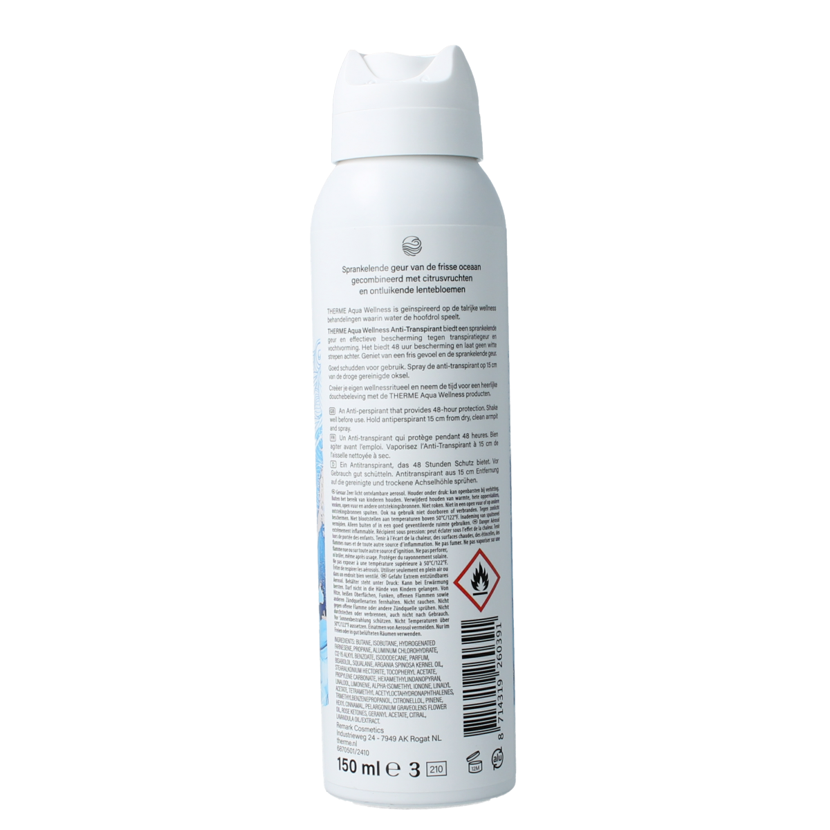 Therme Deospray anti-transpirant aqua wellness 150.00 Milliliter