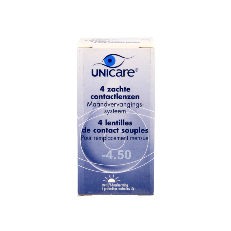 Unicare Maandlenzen -4.50 4 Stuks
