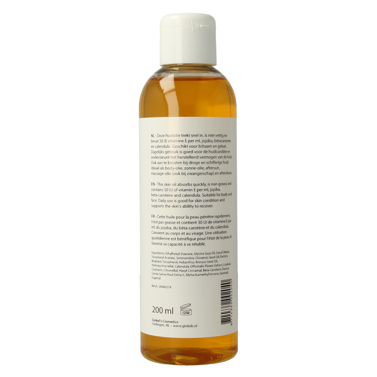 Ginkel's Vitamine E huidolie 200.00 Milliliter