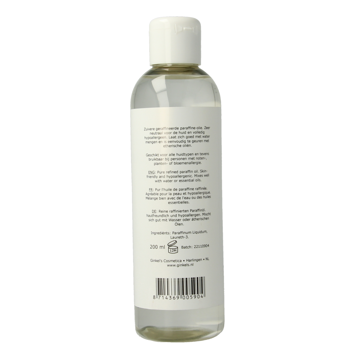 Ginkel's Hydrofiele massageolie 200.00 Milliliter