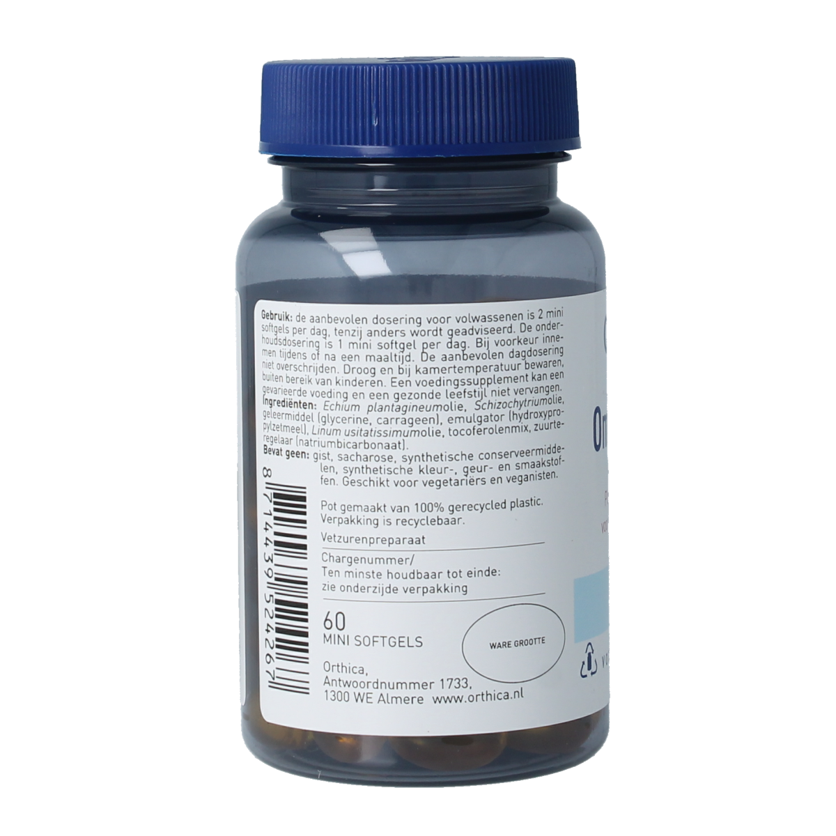 Orthica Omega 3 vegan 60.00 Softgels