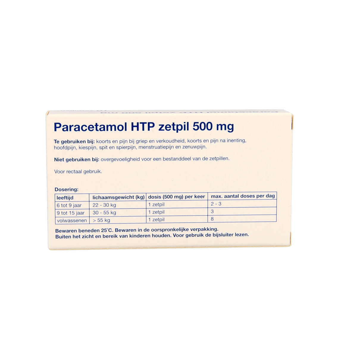 Healthypharm Paracetamol 500mg 10.00 Zetpillen