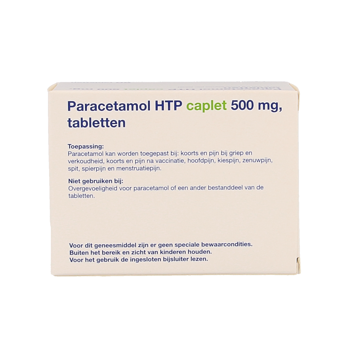 Healthypharm Paracetamol caplet 500 50.00 Stuks