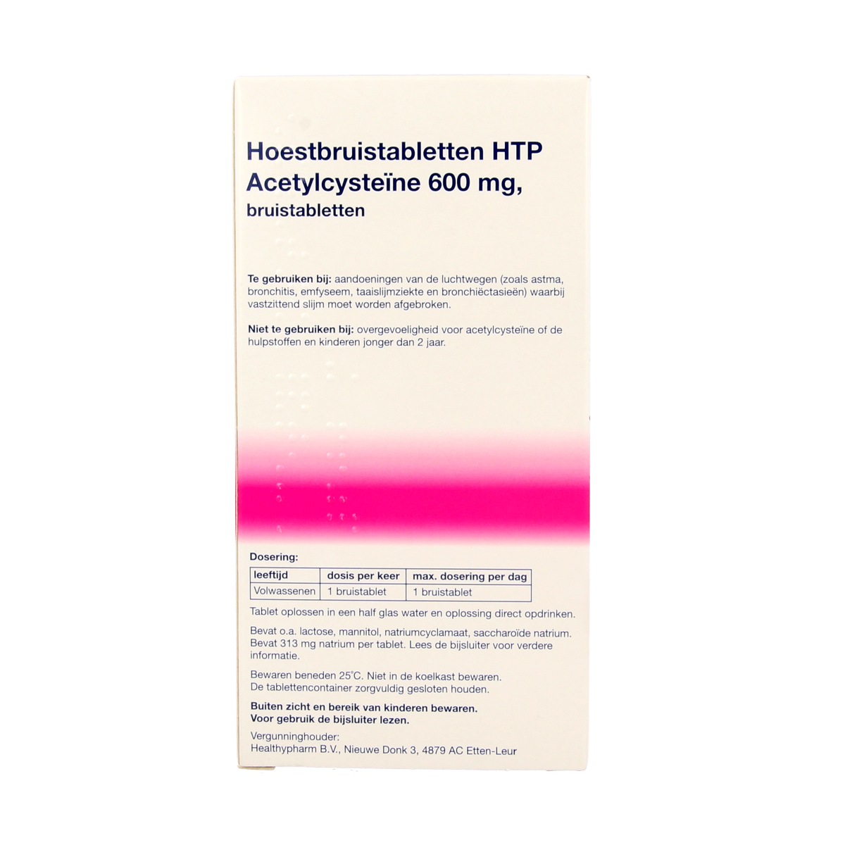 Healthypharm Acetylcysteine 600mg HTP 30.00 Bruistabletten