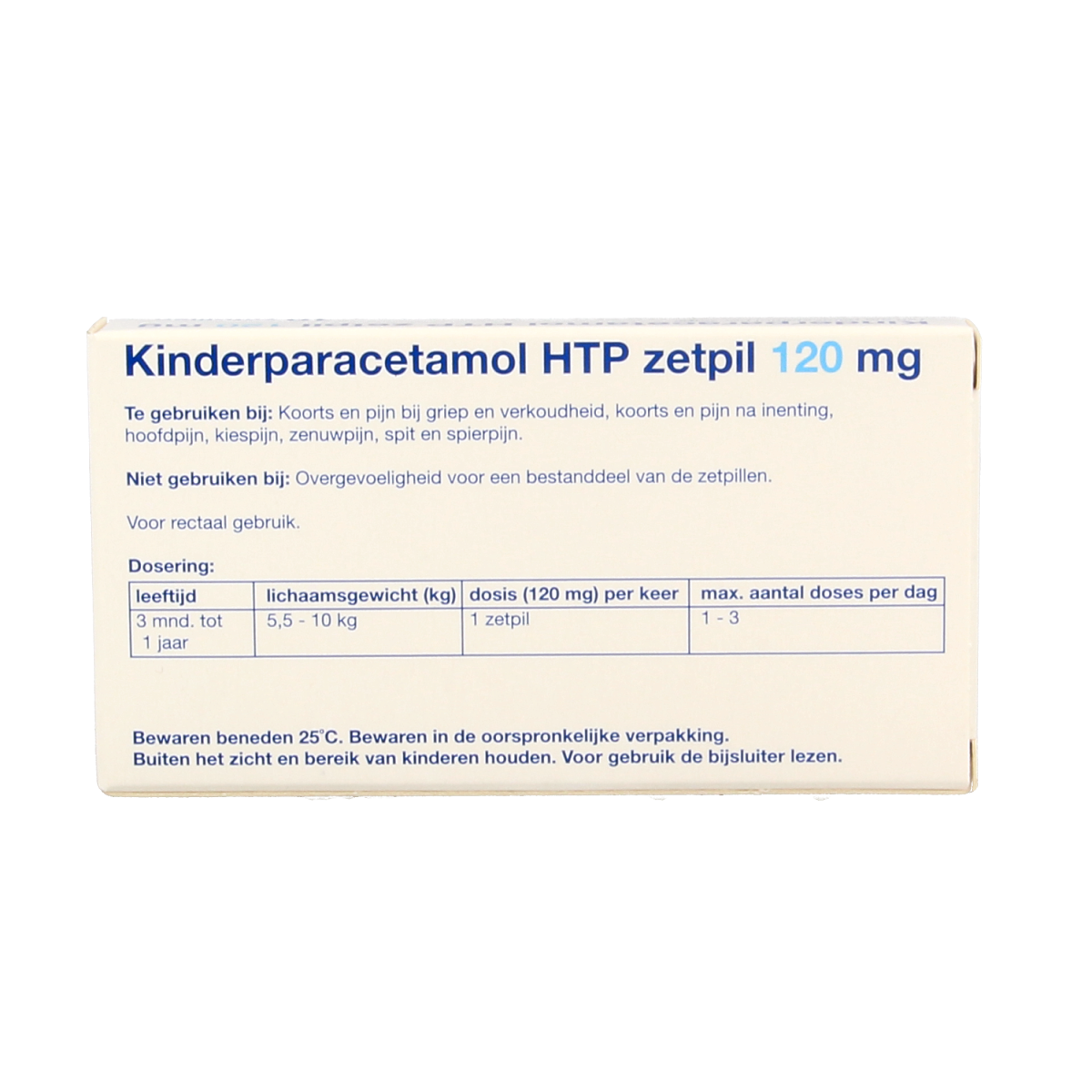 Healthypharm Paracetamol kind 120mg 10.00 Zetpillen