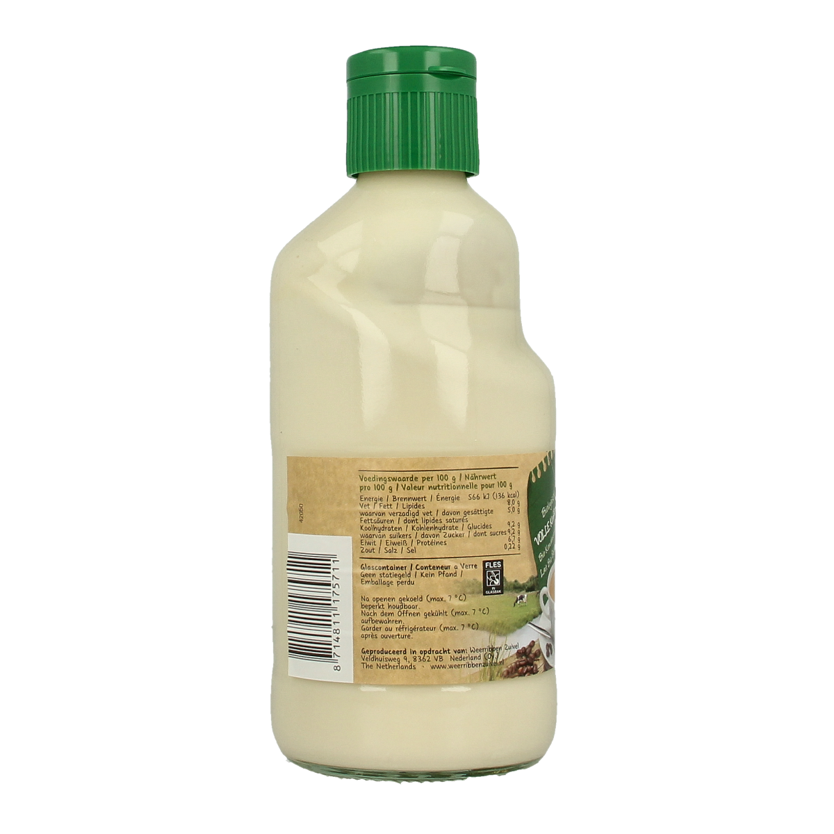 Weerribben Koffiemelk vol bio 372.00 Milliliter