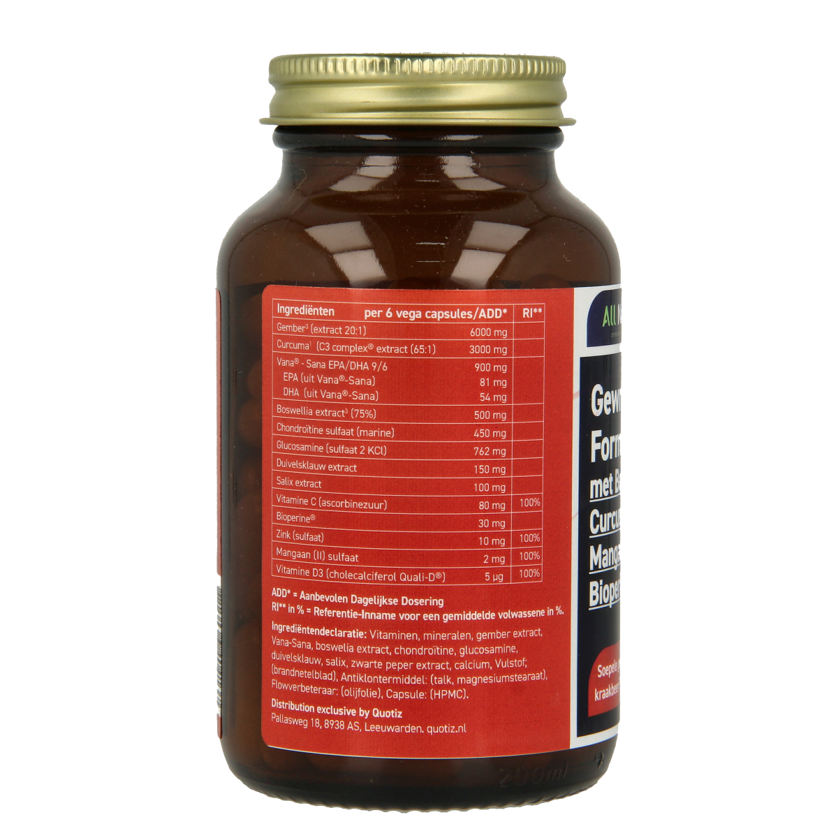 All Natural Gewrichten formule 84.00 Vegetarische capsules