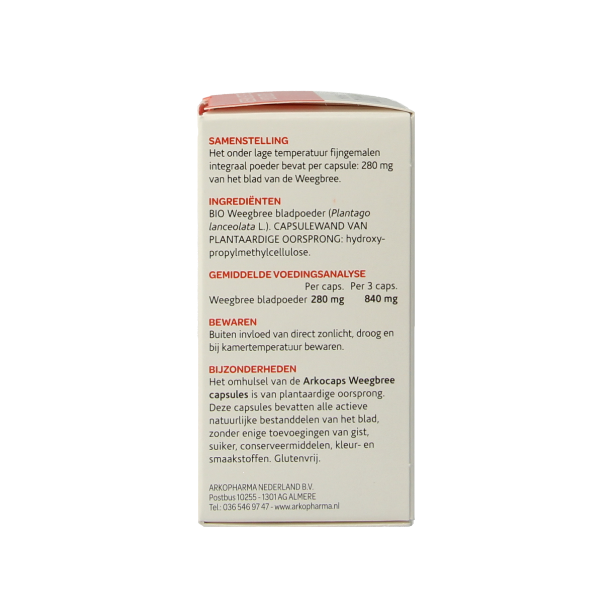 Arkocaps Weegbree bio 45.00 Capsules