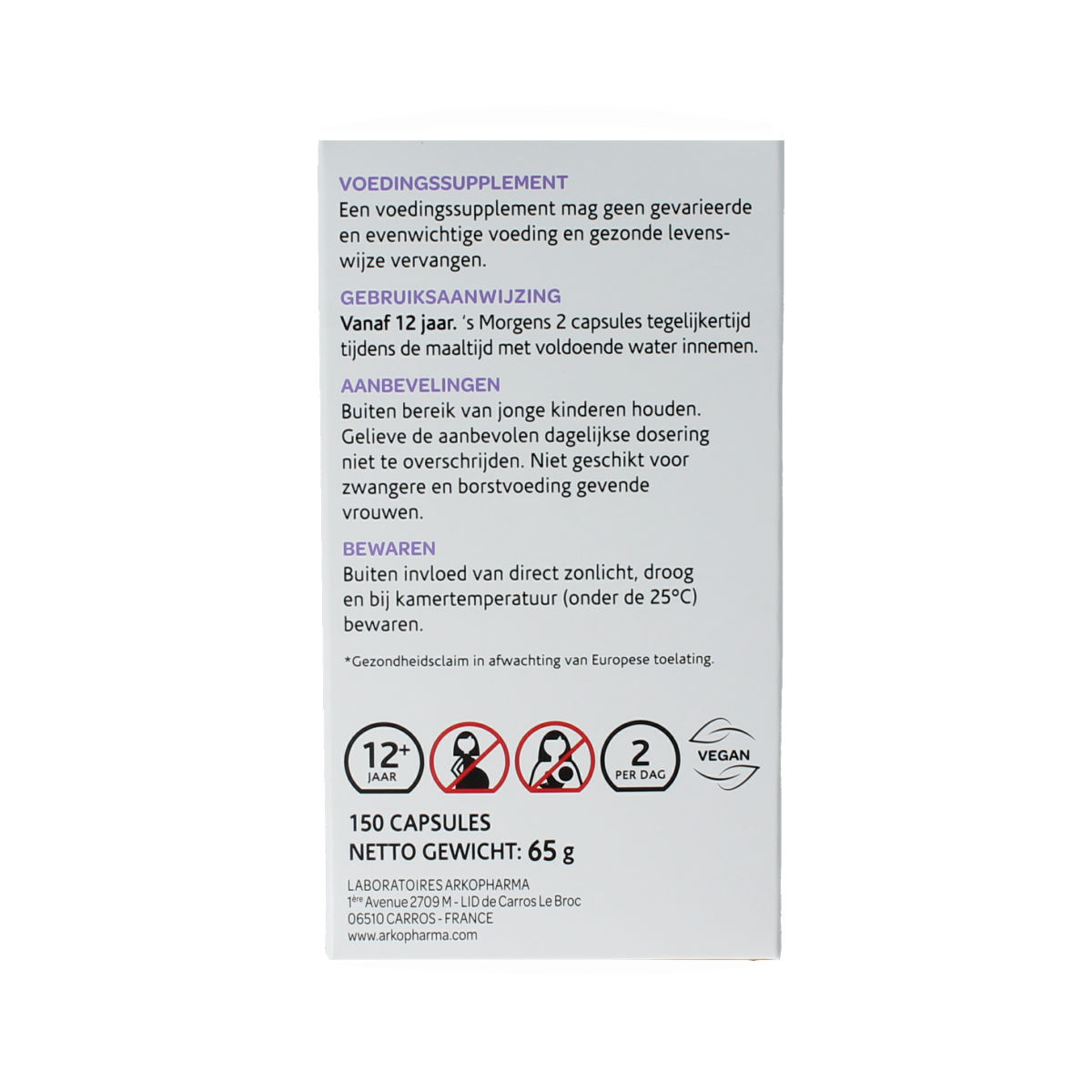 Arkocaps Artisjok bio 150.00 Capsules