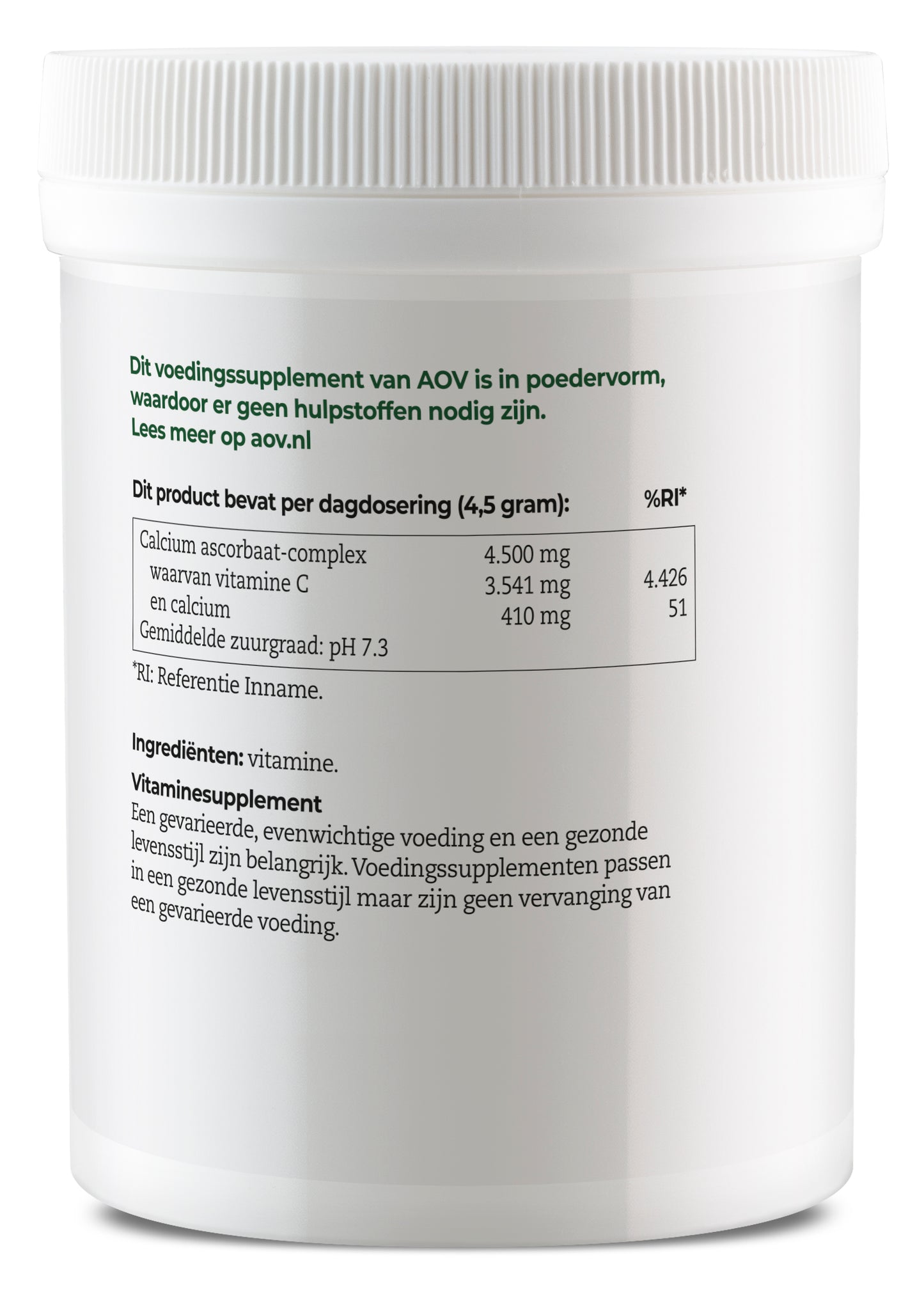 AOV 331 Vitamine C calcium ascorbaat 250.00 Gram