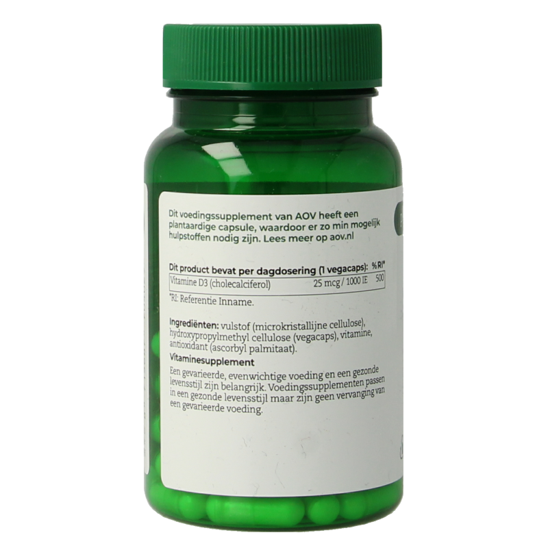 AOV 402 Vitamine D3 25mcg 60.00 Vegetarische capsules