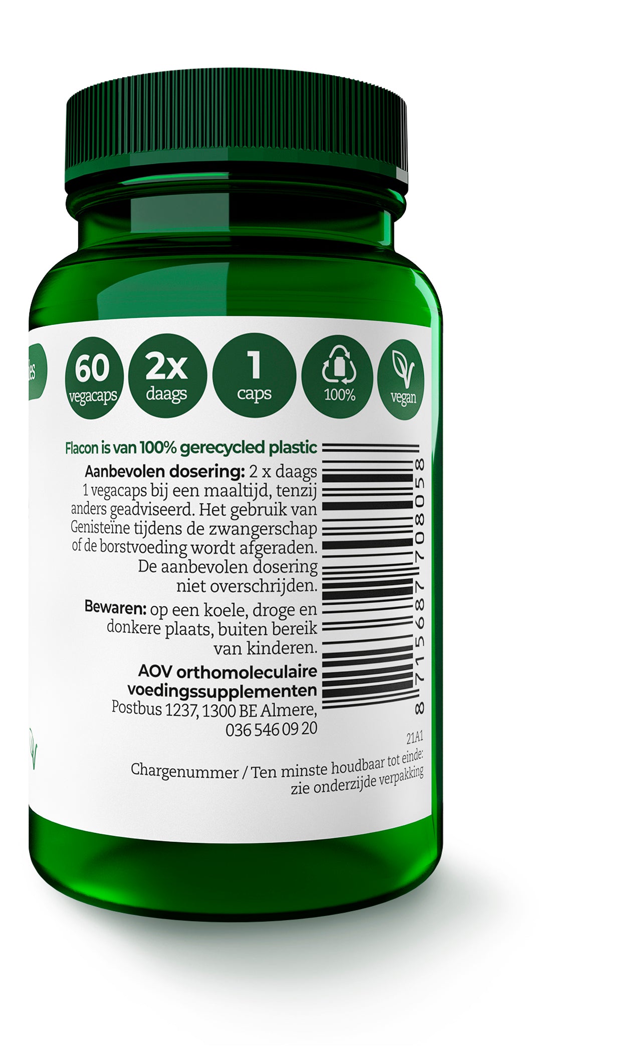 AOV 805 Genisteine 60.00 Vegetarische capsules