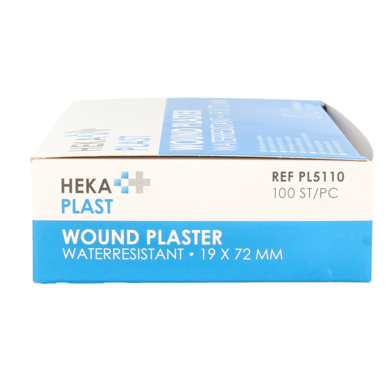 Hekaplast Pleister water resistent 19 x 72 100.00 Stuks