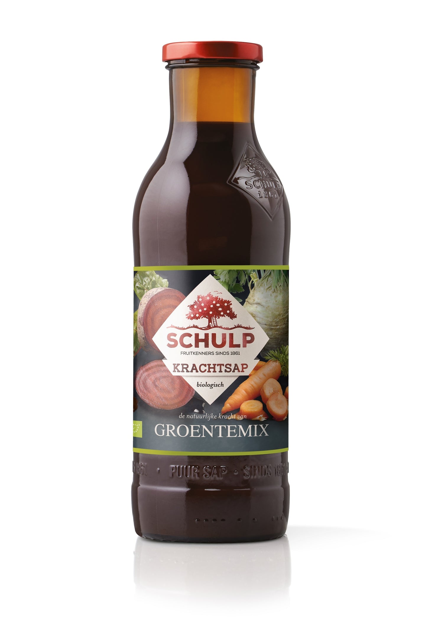 Schulp Krachtsap groentemixsap puur bio 750.00 Milliliter
