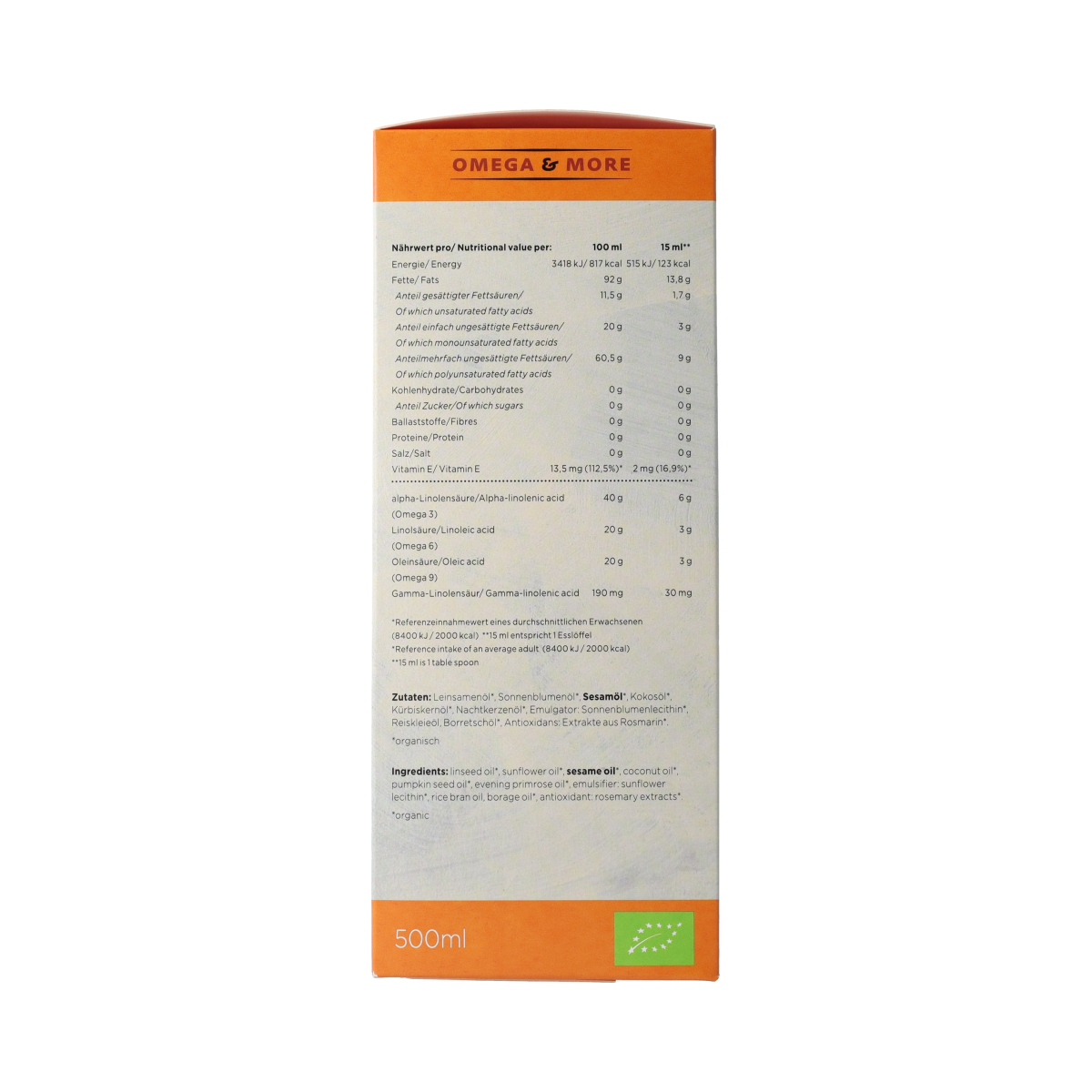 Omega & More Perfect balance bio 500.00 Milliliter