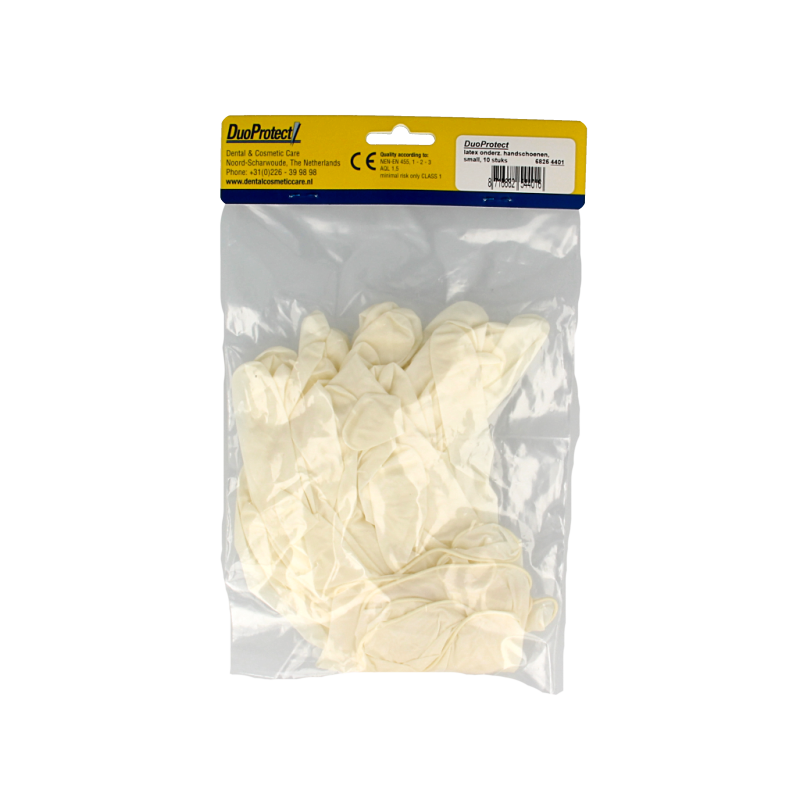 Duoprotect Handschoen latex S 10.00 Stuks