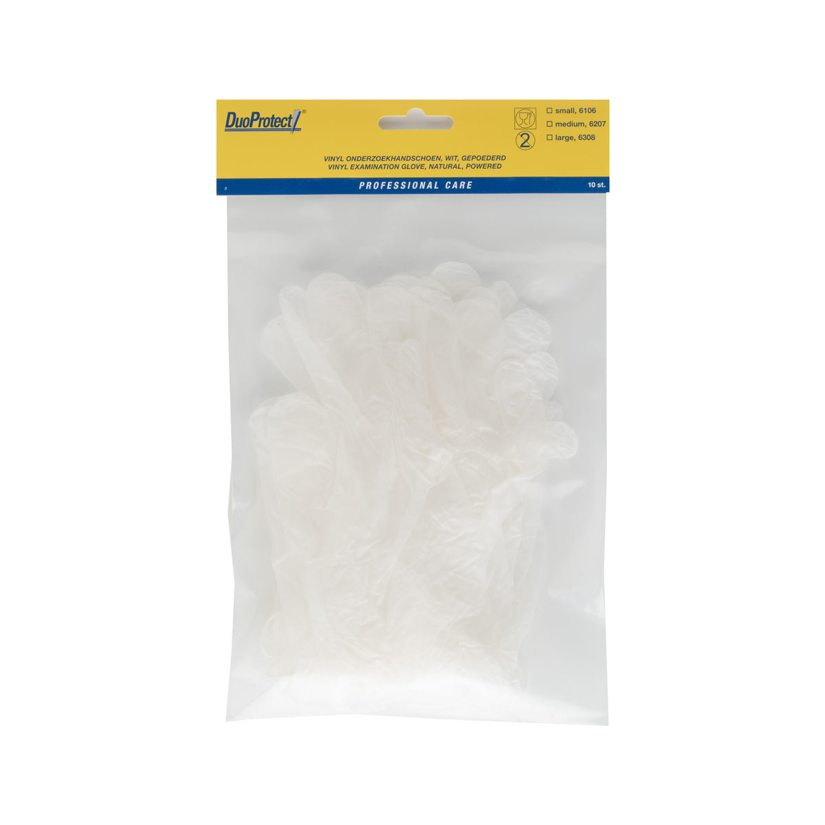 Duoprotect Handschoen vinyl medium 10.00 Stuks