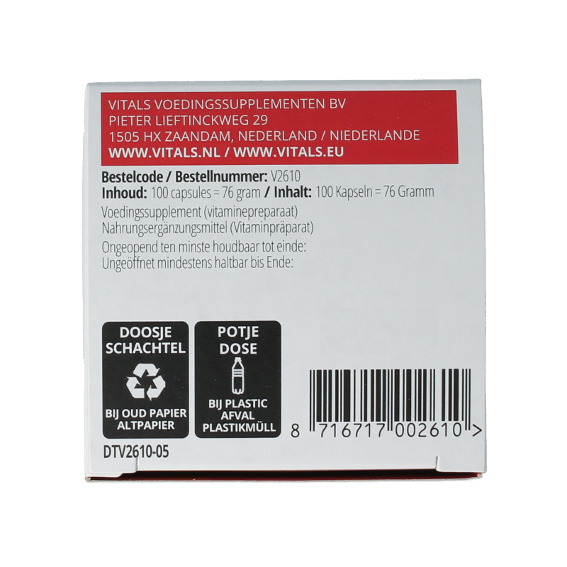 Vitals Vitamine B complex actief 100 Capsules