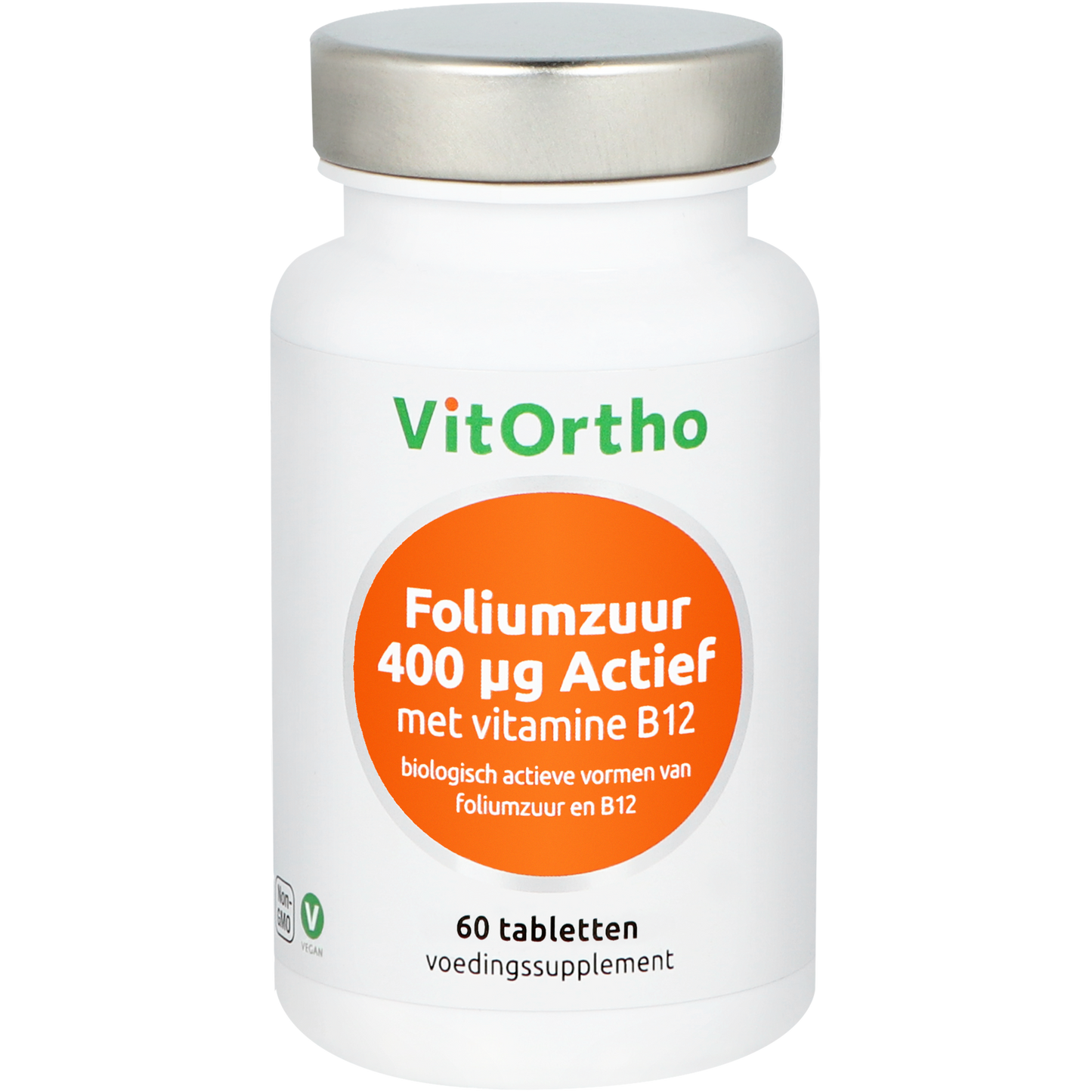 VitOrtho Foliumzuur 400 mcg met vitamine B12 60.00 Tabletten