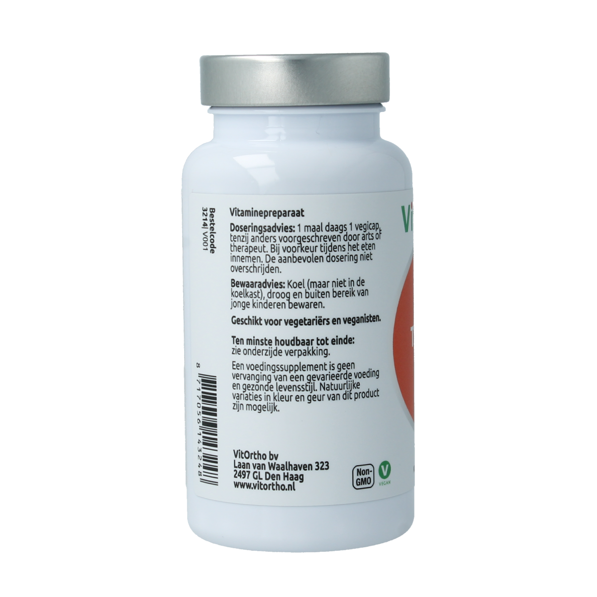VitOrtho B1 thiamine 250mg 120.00 Vegetarische capsules