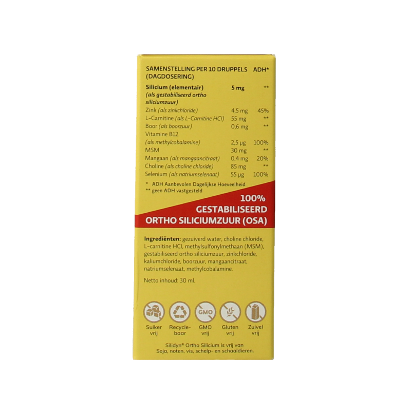 Silidyn Ortho silicium druppels 30 Milliliter