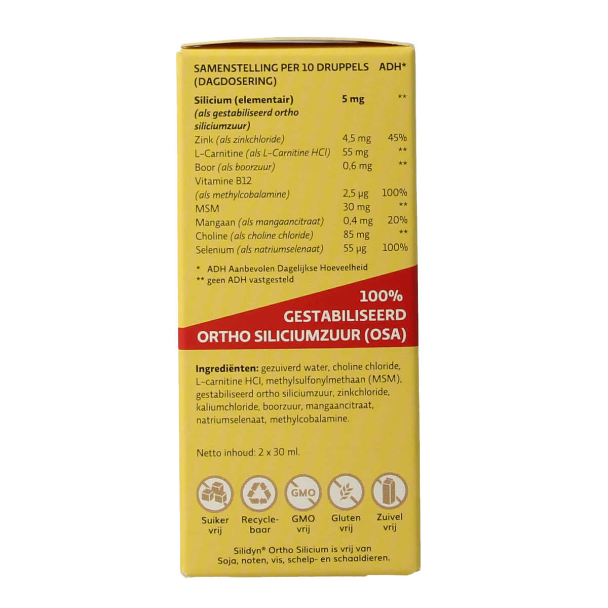 Silidyn Ortho silicium duoverpakking 2 x 30ml 60.00 Milliliter
