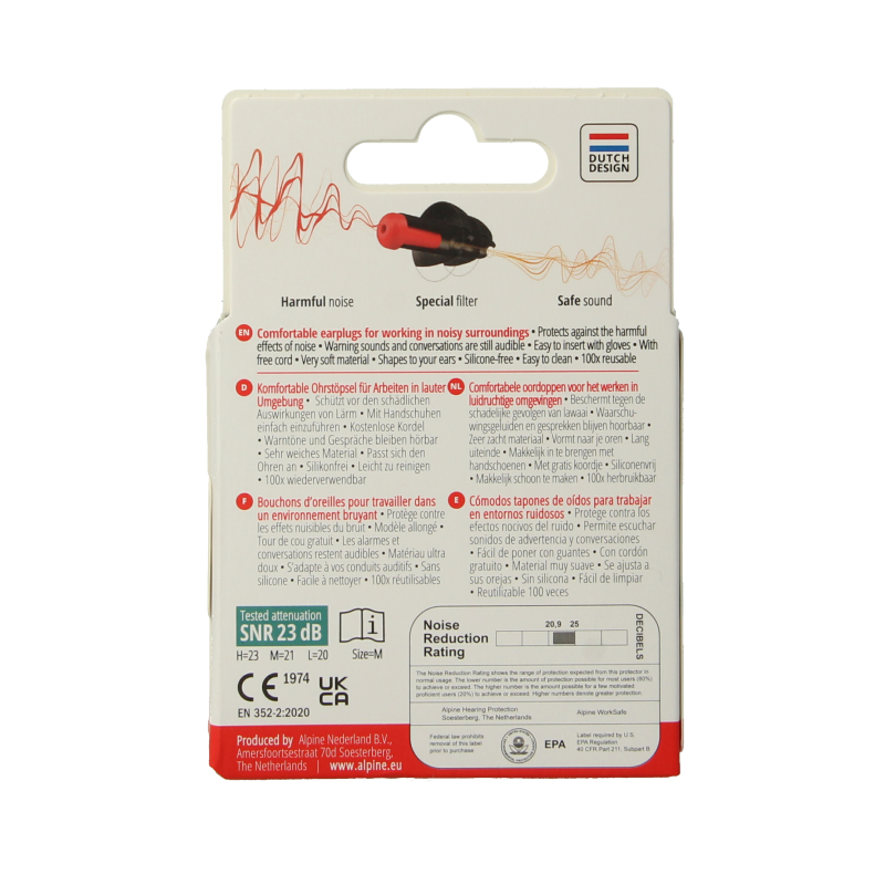 Alpine Worksafe oordopjes 1 Paar