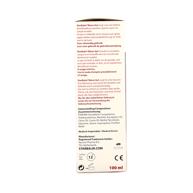 Star balm Warm gel 100 Milliliter