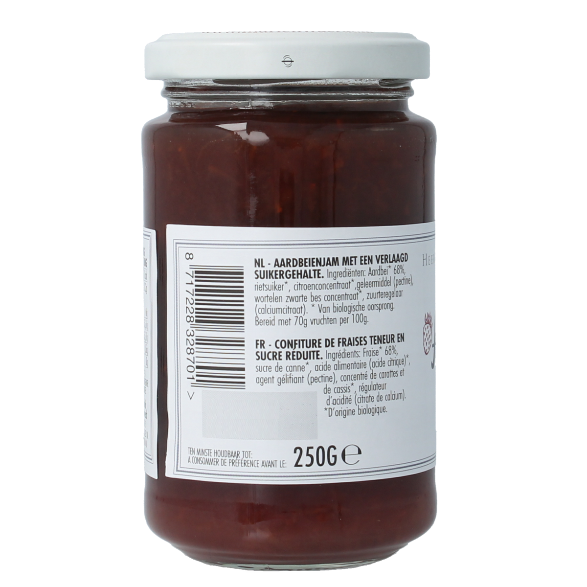 Marienwaerdt Moestuinjam aardbeien bio 250.00 Gram