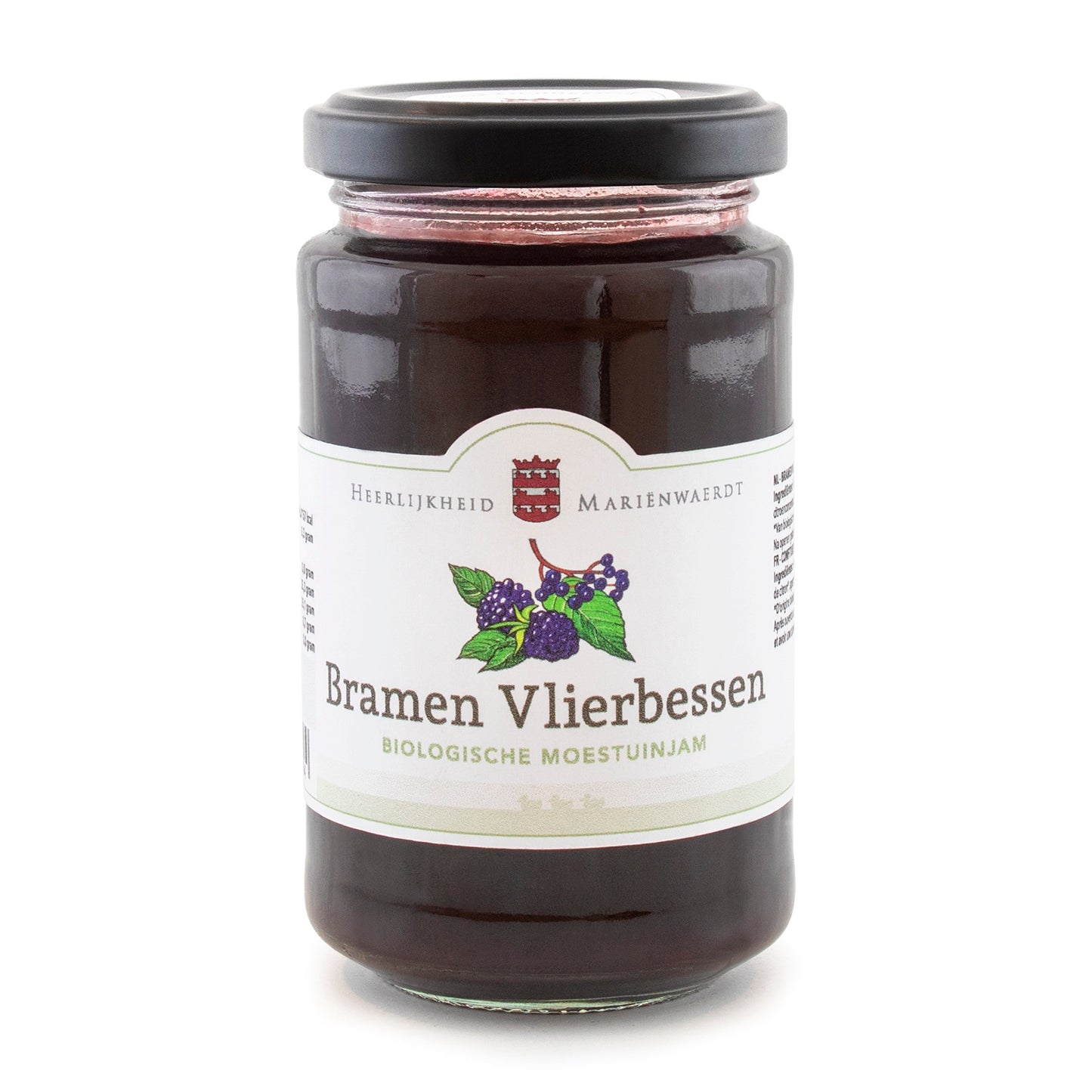 Marienwaerdt Moestuinjam bramen en vlierbessen bio 250.00 Gram
