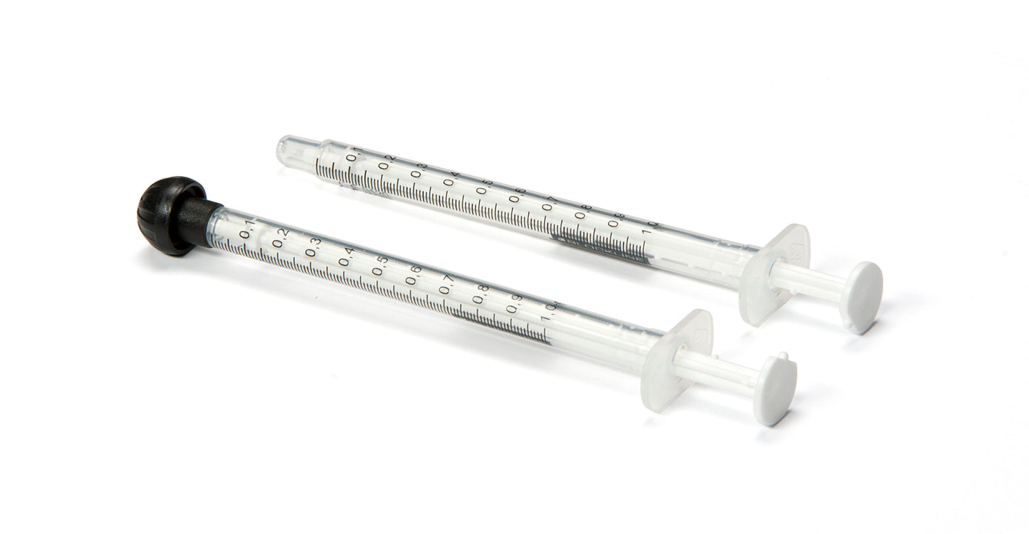 Blockline Spuit helder 1ml zonder tip cap 100.00 Stuks