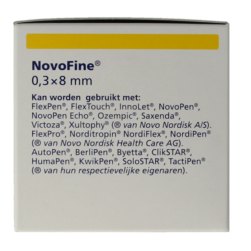 Novo Nordisk Novofine naalden 0.30 x 8 mm 30 gram 100 Stuks