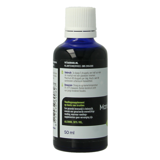 Vitakruid Mariadistel Complex tinctuur 1:5 met oa Artisjok 50 Milliliter