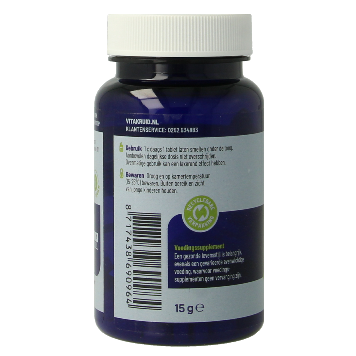 Vitakruid B12 5000 mcg Actief Methylcobalamine 60.00 Smelttabletten