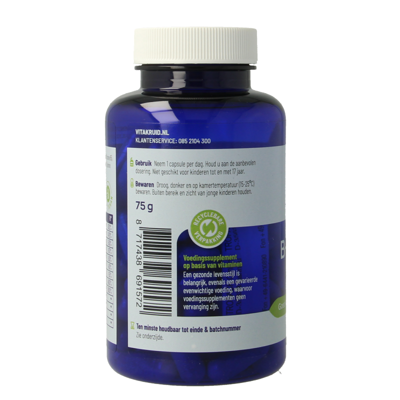 Vitakruid B-Complex Actief met L-Taurine 90.00 Vegetarische capsules