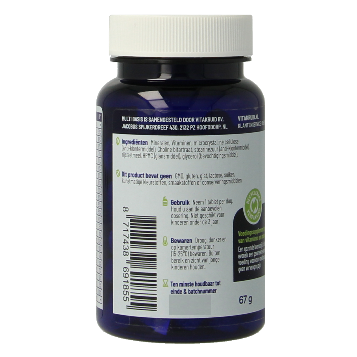 Vitakruid Multi Basis met natuurlijke vormen 30.00 Tabletten